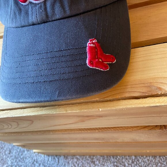 CLEARANCE! '47 Brand MLB Boston Red Sox Cotton Baseball Cap Embroidered Navy Hat - Picture 2 of 8